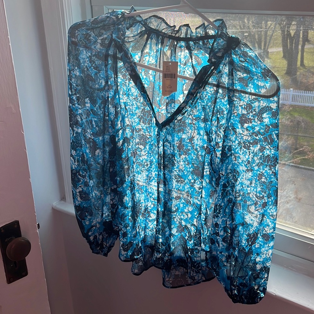 Brand new Anthropologie sheer blouse